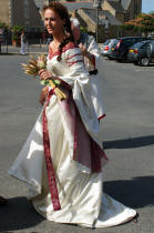Robe de marie elfique pour un mariage mdival