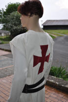 tunique mdivale, avec croix de templier