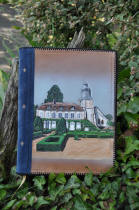 Livre d'or en cuir - collge militaire de Thiron Gardais