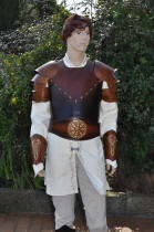 L'armure en cuir celtique, ceinture en cuir style viking avec motif elfique