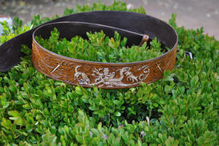 Ceinture en cuir, avec motif srie Game of thrones (astrolabe)