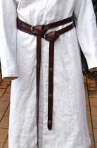 Double ceinture médiévale avec conchos