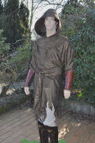 Tabard mdival us de chevalier, avec chaperon