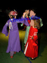 Robe médiévale bicolore pour fille