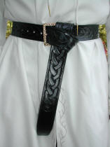 Ceinture mdivale, avec motif tresse celtique