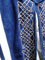 Broderies jupe et ceinture, entrelacs celtique
