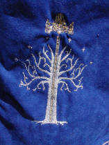 Broderies de l'arbre du gondor, seigneur des anneaux